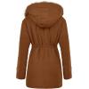 image:imageGRACE KARIN Womens Winter Coats Fleece Parkas Anoraks Hooded Military Jacket CoatsReddish Brown