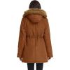 image:imageGRACE KARIN Womens Winter Coats Fleece Parkas Anoraks Hooded Military Jacket CoatsReddish Brown
