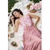 image:imageSCARLET DARKNESS Corset Tops for Women Renaissance Costume Floral Lace Up Boned Bustier with ZipPink