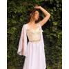 image:imageSCARLET DARKNESS Corset Tops for Women Sweetheart Neckline Floral Corset with Zipper Size 618Champagne