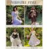 image:imageSCARLET DARKNESS Corset Tops for Women Sweetheart Neckline Floral Corset with Zipper Size 618Dark Black