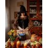 image:imageSCARLET DARKNESS Renaissance Corset Tops for Women Pirate Lace Up Overbust Velvet Bustier BodiceBlack