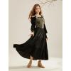 image:imageSCARLET DARKNESS Renaissance Corset Tops for Women Pirate Lace Up Overbust Velvet Bustier BodiceGolden Coffee