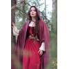 image:imageSCARLET DARKNESS Renaissance Corset Tops for Women Pirate Lace Up Overbust Velvet Bustier BodiceWine Red