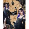 image:imageSCARLET DARKNESS Womens Renaissance Corset Tops Vintage Lace Up Overbust Bustier BodiceDeep Black