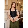 image:imageSCARLET DARKNESS Womens Renaissance Corset Tops Vintage Lace Up Overbust Bustier BodiceDeep Black