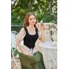 image:imageSCARLET DARKNESS Womens Renaissance Corset Tops Vintage Lace Up Overbust Bustier BodiceDeep Black