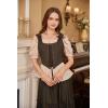 image:imageSCARLET DARKNESS Womens Renaissance Corset Tops Vintage Lace Up Overbust Bustier BodiceDeep Drown