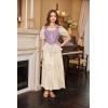 image:imageSCARLET DARKNESS Womens Renaissance Corset Tops Vintage Lace Up Overbust Bustier BodiceLight Purple