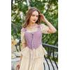 image:imageSCARLET DARKNESS Womens Renaissance Corset Tops Vintage Lace Up Overbust Bustier BodiceLight Purple