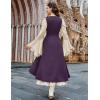 image:imageSCARLRT DARKNESS Women Renaissance Costume Underbust Pirate Peasant High Low Dress with PocketsPurple