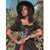 image:imageScarlet Darkness Corset Tops for Women Renaissance Corset Floral Lace Up Bodyshaper BustierBlack Floral