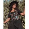 image:imageScarlet Darkness Corset Tops for Women Renaissance Corset Floral Lace Up Bodyshaper BustierBlack Floral