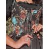 image:imageScarlet Darkness Corset Tops for Women Renaissance Corset Floral Lace Up Bodyshaper BustierBlack Floral