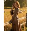 image:imageScarlet Darkness Corset Tops for Women Renaissance Corset Floral Lace Up Bodyshaper BustierBrown Floral
