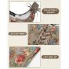 image:imageScarlet Darkness Corset Tops for Women Renaissance Corset Floral Lace Up Bodyshaper BustierKhaki Floral