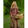 image:imageScarlet Darkness Corset Tops for Women Renaissance Corset Floral Lace Up Bodyshaper BustierRed Floral
