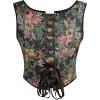 image:imageScarlet Darkness Corset Tops for Women Renaissance Floral Overbust Boned Bustier Bodice