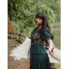 image:imageScarlet Darkness Corset Tops for Women Renaissance Floral Overbust Boned Bustier Bodice
