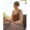 image:imageScarlet Darkness Corset Tops for Women Renaissance Lace Up Floral Bustier Tops Size 616Antique Sun