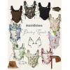 image:imageScarlet Darkness Corset Tops for Women Renaissance Lace Up Floral Bustier Tops Size 616Blue Rose