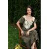 image:imageScarlet Darkness Corset Tops for Women Renaissance Lace Up Floral Bustier Tops Size 616Elegant Green