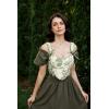 image:imageScarlet Darkness Corset Tops for Women Renaissance Lace Up Floral Bustier Tops Size 616Elegant Green