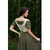 image:imageScarlet Darkness Corset Tops for Women Renaissance Lace Up Floral Bustier Tops Size 616Elegant Green