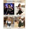 image:imageScarlet Darkness Corset Tops for Women Renaissance Underbust Corset Boned Lace Up CorsetsBlack Blue