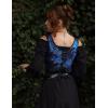 image:imageScarlet Darkness Corset Tops for Women Renaissance Underbust Corset Boned Lace Up CorsetsBlue Night