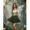 image:imageScarlet Darkness Corset Tops for Women Renaissance Underbust Corset Boned Lace Up CorsetsForest Lattice