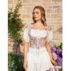 image:imageScarlet Darkness Corset Tops for Women Renaissance Underbust Corset Boned Lace Up CorsetsLight Pink