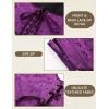 image:imageScarlet Darkness Corset Tops for Women Renaissance Underbust Corset Boned Lace Up CorsetsRoyal Plum