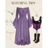 image:imageScarlet Darkness Corset Tops for Women Renaissance Underbust Corset Boned Lace Up CorsetsRoyal Plum