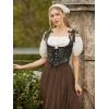 image:imageScarlet Darkness Corset Tops for Women Renaissance Underbust Corset Boned Lace Up CorsetsStarry Night