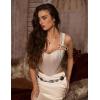 image:imageScarlet Darkness Corset Tops for Women Vintage Renaissance Sweetheart Fishboned Bustier TopsChampagne