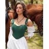 image:imageScarlet Darkness Corset Tops for Women Vintage Renaissance Sweetheart Fishboned Bustier TopsGreen
