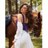 image:imageScarlet Darkness Corset Tops for Women Vintage Renaissance Sweetheart Fishboned Bustier TopsPurple