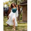 image:imageScarlet Darkness Corset Tops for Women Vintage Renaissance Sweetheart Fishboned Bustier TopsTeal Green