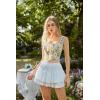 image:imageScarlet Darkness Renaissance Corset Top for Women Boned Laceup Overbust Bustier CorsetsBeige Green Floral