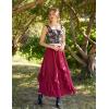 image:imageScarlet Darkness Renaissance Corset Top for Women Boned Laceup Overbust Bustier CorsetsBlack Multi Floral