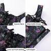 image:imageScarlet Darkness Renaissance Corset Top for Women Boned Laceup Overbust Bustier CorsetsBlack Purple Floral