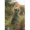 image:imageScarlet Darkness Renaissance Corset Top for Women Boned Laceup Overbust Bustier CorsetsGreen White Floral