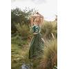 image:imageScarlet Darkness Renaissance Corset Top for Women Boned Laceup Overbust Bustier CorsetsGreen White Floral