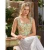 image:imageScarlet Darkness Renaissance Corset Top for Women Boned Laceup Overbust Bustier CorsetsStrawberry Floral