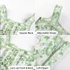 image:imageScarlet Darkness Renaissance Corset Top for Women Boned Laceup Overbust Bustier CorsetsWhitegreen Floral