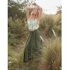 image:imageScarlet Darkness Renaissance Corset Top for Women Boned Laceup Overbust Bustier CorsetsWhitegreen Floral