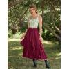 image:imageScarlet Darkness Renaissance Corset Top for Women Boned Laceup Overbust Bustier CorsetsWhitegreen Floral