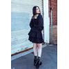 image:imageScarlet Darkness Renaissance Dress for Women Off Shoulder Long Sleeve Medieval Corset DressesBlack