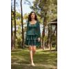 image:imageScarlet Darkness Renaissance Dress for Women Off Shoulder Long Sleeve Medieval Corset DressesGreen
